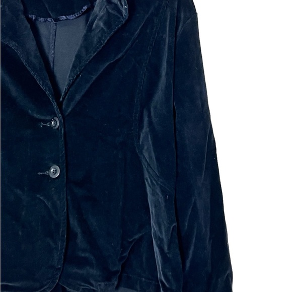 Bill Blass | Black corduroy button front blazer minimalist jacket size l… - Picture 3 of 9